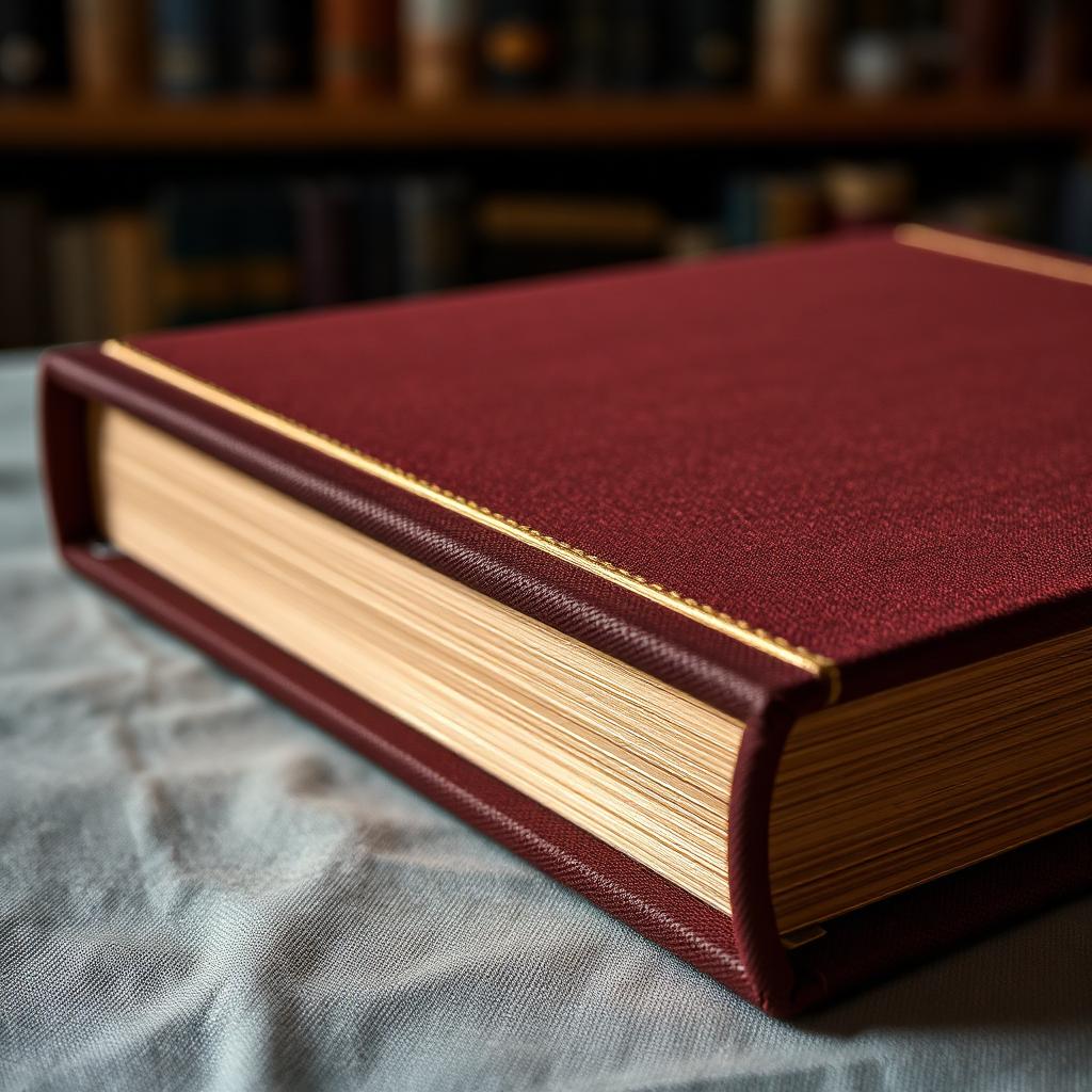 Cloth-bound hardcover book
